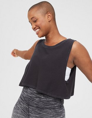 OFFLINE By Aerie Wow! Waffle Tank Top
