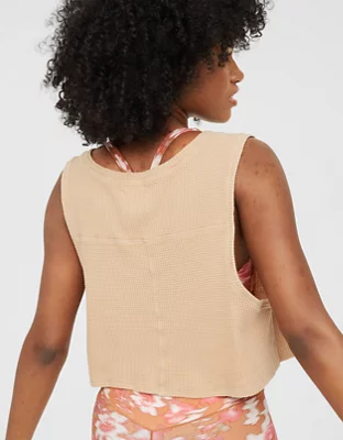 OFFLINE By Aerie Wow! Waffle Tank Top