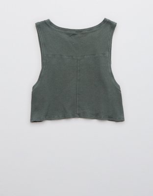 OFFLINE By Aerie Wow! Waffle Tank Top