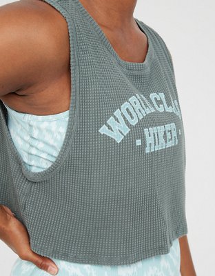 OFFLINE By Aerie Wow! Waffle Tank Top