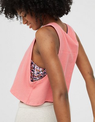 OFFLINE By Aerie Wow! Waffle Tank Top