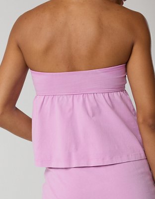 OFFLINE By Aerie OG Cotton Peplum Tube Top
