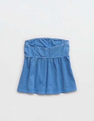 OFFLINE By Aerie OG Cotton Peplum Tube Top