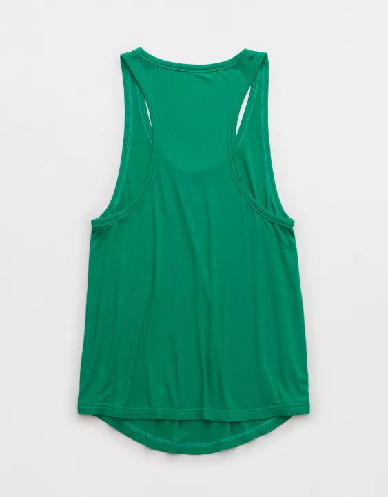 OFFLINE By Aerie Thumbs Up Ribbed Flowy Tank
