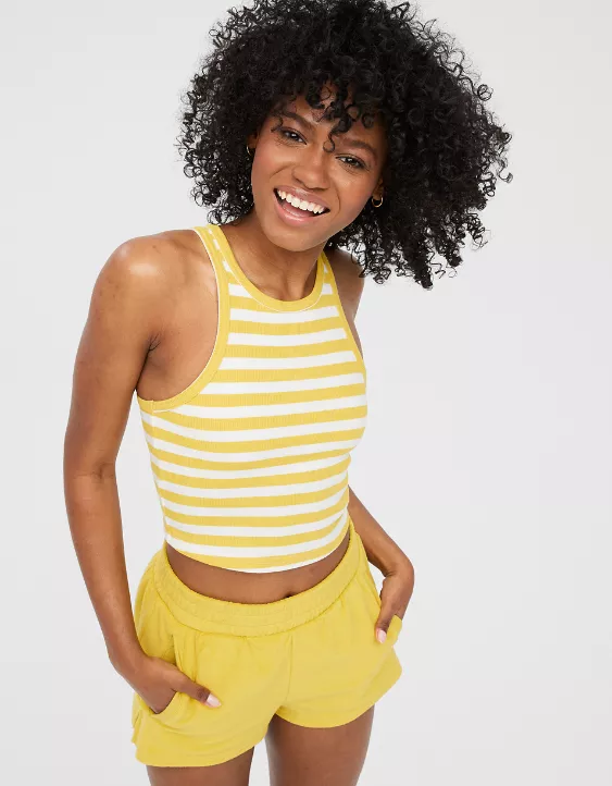OFFLINE By Aerie Ribbed Racerback Tank Top