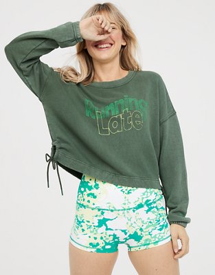 OFFLINE By Aerie Weekend Side Tie Sweatshirt