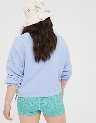 Женские худи Aerie OFFLINE By Aerie Weekend Side Tie Sweatshirt — фото 3