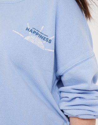 Женские худи Aerie OFFLINE By Aerie Weekend Side Tie Sweatshirt — фото 5