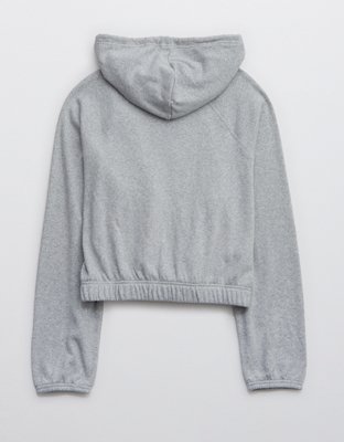 OFFLINE By Aerie Full Zip Cropped Hoodie