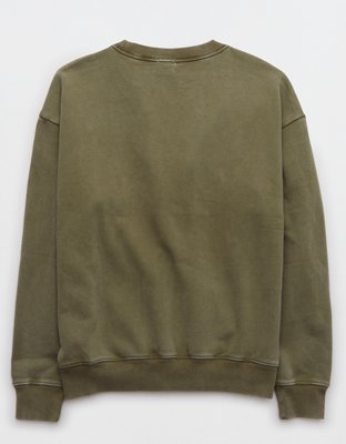 OFFLINE By Aerie Throw-Back Fleece Crew Neck Sweatshirt