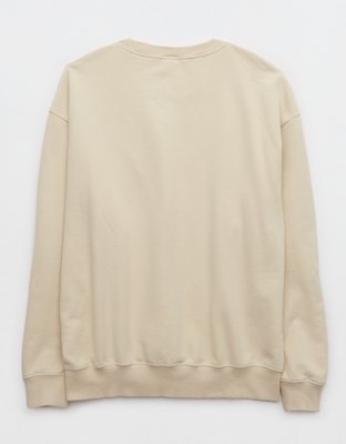 OFFLINE By Aerie Throw-Back Fleece Crew Neck Sweatshirt