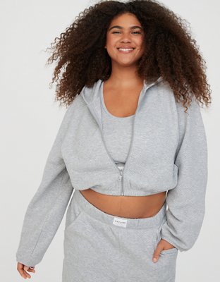 OFFLINE By Aerie Coffee Run Full Zip Sweatshirt