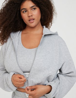 OFFLINE By Aerie Coffee Run Full Zip Sweatshirt