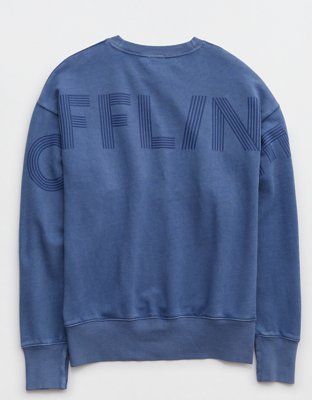 OFFLINE By Aerie Throw-Back Oversized Fleece Crew