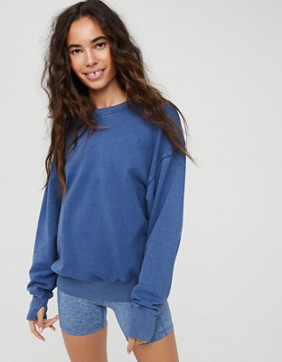 OFFLINE By Aerie Throw-Back Oversized Fleece Crew