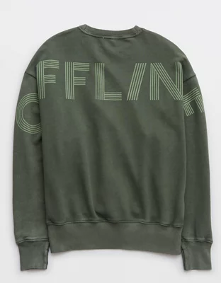 OFFLINE By Aerie Throw-back Oversized Fleece Crew
