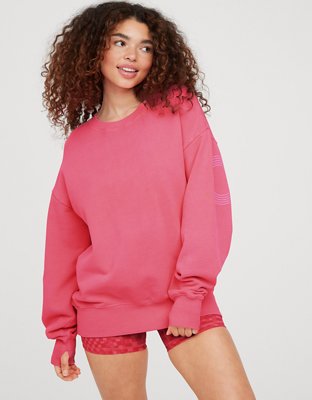 Женские свитеры Aerie OFFLINE By Aerie Throw-Back Oversized Fleece Crew — фото 3
