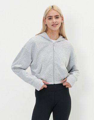 OFFLINE By Aerie OTT Fleece Cropped Sweatshirt