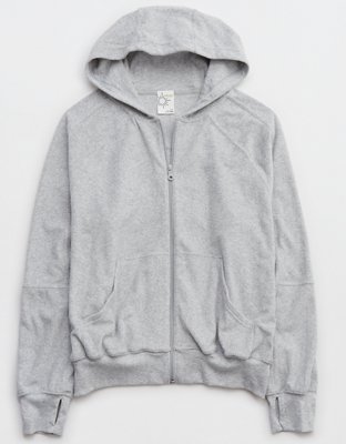 OFFLINE By Aerie Summer Lights Terry Full Zip Sweatshirt | OFFLINE