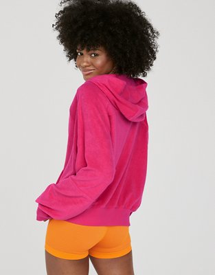 Женские худи Aerie OFFLINE By Aerie Summer Lights Terry Full Zip Sweatshirt — фото 2