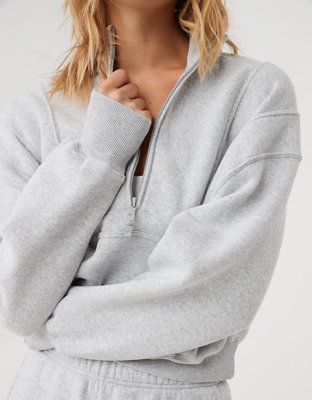 OFFLINE By Aerie Cloud Fleece Quarter Zip Sweatshirt