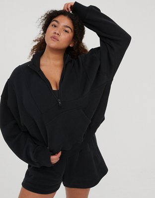 Aerie oversized quarter online zip sweatshirt