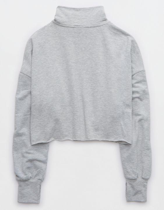 OFFLINE By Aerie OTT Sweatshirt de fleece con cierre de un cuarto