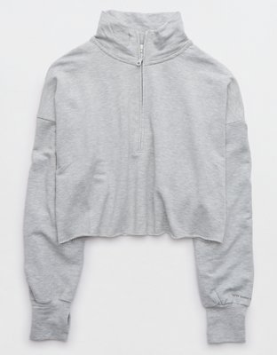 OFFLINE By Aerie OTT Sweatshirt de fleece con cierre de un cuarto