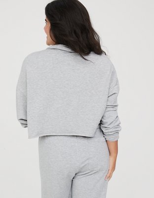 OFFLINE By Aerie OTT Fleece Quarter Zip Sweatshirt