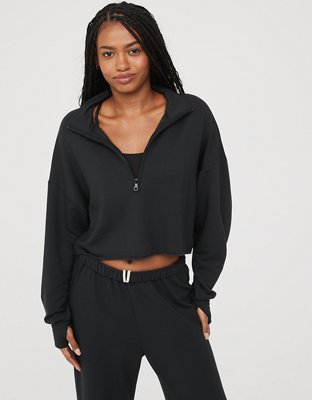 OFFLINE By Aerie OTT Fleece Quarter Zip Sweatshirt
