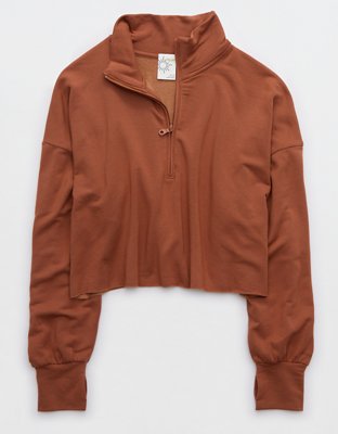 OFFLINE By Aerie OTT Fleece Quarter Zip Sweatshirt