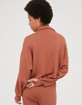 OFFLINE By Aerie OTT Fleece Quarter Zip Sweatshirt