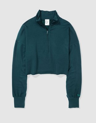 Женские худи Aerie OFFLINE By Aerie OTT Fleece Quarter Zip Sweatshirt — фото 3