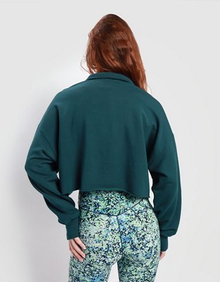 OFFLINE By Aerie OTT Sweatshirt de fleece con cierre de un cuarto