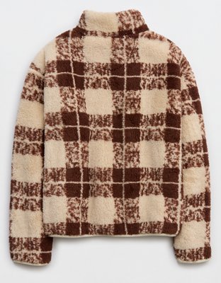 OFFLINE By Aerie Fluffy Sherpa Quarter Zip Sweatshirt