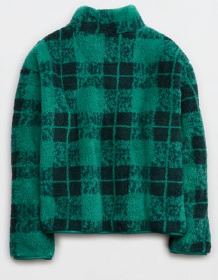 OFFLINE By Aerie Fluffy Sherpa Quarter Zip Sweatshirt