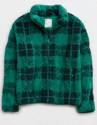 OFFLINE By Aerie Fluffy Sherpa Quarter Zip Sweatshirt