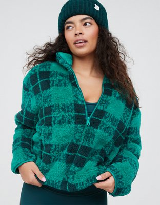 Fluffy quarter shop zip pullover