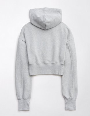 OFFLINE By Aerie Throw-Back Cropped Hoodie