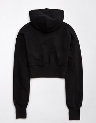 OFFLINE By Aerie Throw-Back Cropped Hoodie