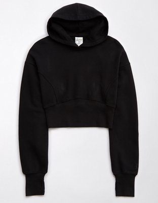 OFFLINE By Aerie Throw-Back Cropped Hoodie