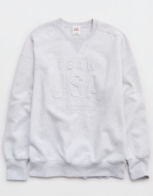 OFFLINE By Aerie Team USA Collection Cloud Fleece Crewneck Sweatshirt