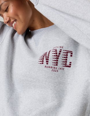 OFFLINE By Aerie Cloud Fleece Oversized Crewneck Sweatshirt