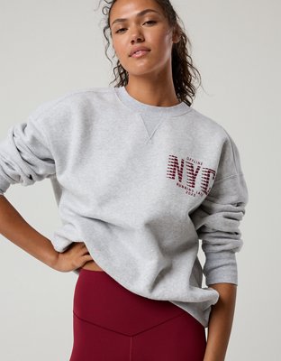OFFLINE By Aerie Cloud Fleece Oversized Crewneck