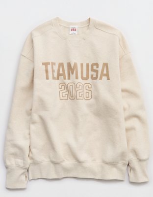 OFFLINE By Aerie Team USA Collection Cloud Fleece Crewneck Sweatshirt