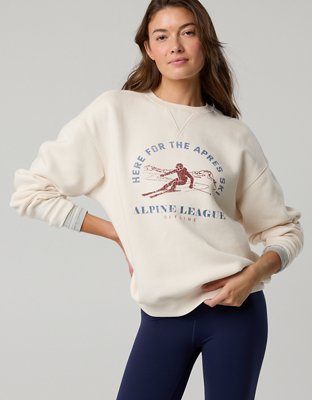 OFFLINE By Aerie Cloud Fleece Oversized Crewneck Sweatshirt