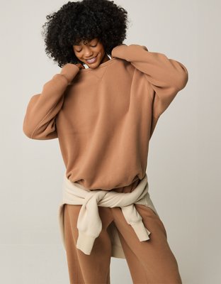 Женские свитеры Aerie OFFLINE By Aerie Cloud Fleece Oversized Crewneck — фото 6