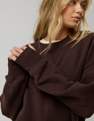 OFFLINE By Aerie Cloud Fleece Oversized Crewneck Sweatshirt