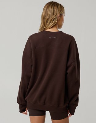 OFFLINE By Aerie Cloud Fleece Oversized Crewneck