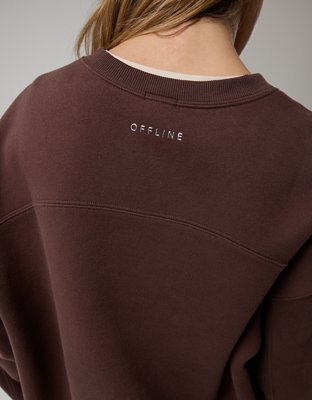 OFFLINE By Aerie Cloud Fleece Oversized Crewneck Sweatshirt
